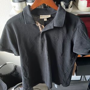 Black Burberry Polo
